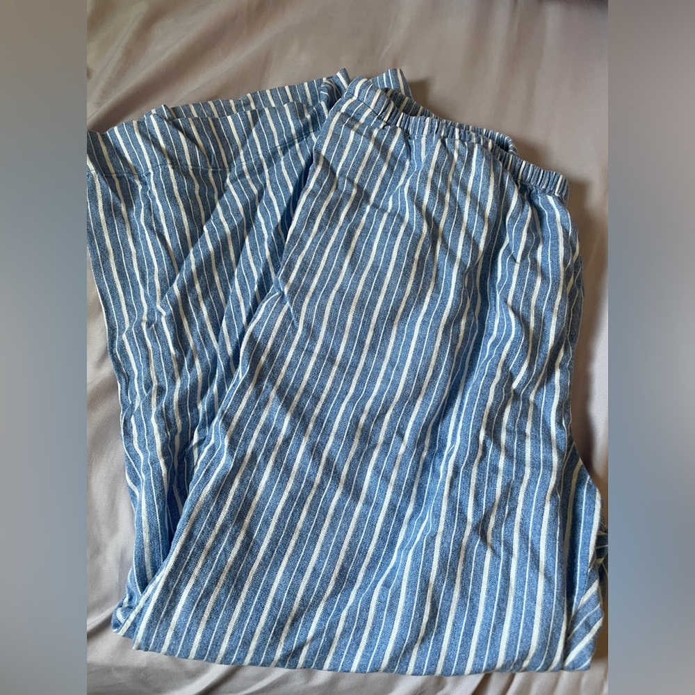 Wide leg pajama pants